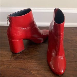Forever 21 Faux Patent Booties